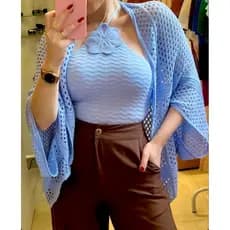 Kimono Tricot modal blogueira