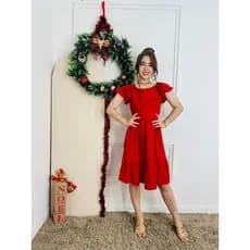 Vestido Juvenil Infantil Vestido Liso Rodado Moda Evangélica Midi