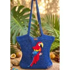 Bolsa Tropicália Bolsa de praia Bolsa de Crochê Bolsa em Crochê Bolsa de Verão