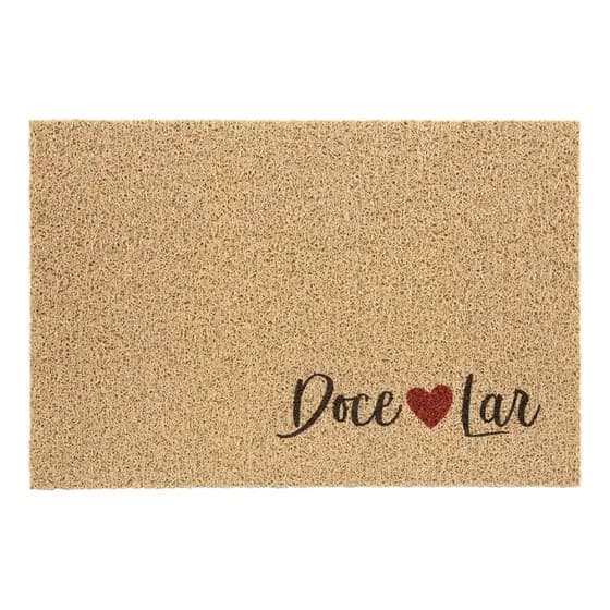 Tapete Capacho Vinil Super Print Doce Lar 40x60cm