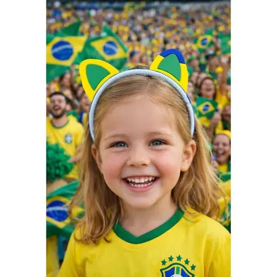 Tiara Orelhinha Infantil Casa Mágica da Gabi Acessório Infantil Fantasia