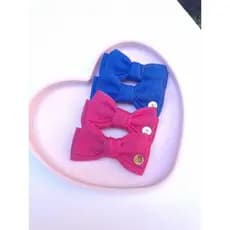 Laço Infantil  Texturizado Presilha Bico de Pato Cores Candys Acessório Infantil