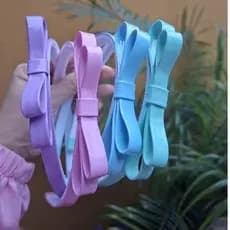 Tiara Infantil de Verniz com Laço  Cores Vibrantes Acessório de Cabelo Menina Jeitinho de Menina