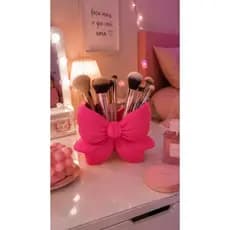 Porta pincéis de Maquiagem 3D Pink