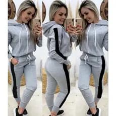 Conjunto Moletom Feminino Com Capuz