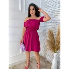 Vestido Feminino Curto Ciganinha Soltinho Moda Blogueira