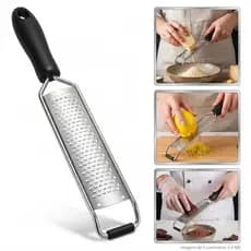 Ralador Zester Culinário Raspas Limão Laranja Chocolate Profissional Inox Extra Fino 30c Restaurante