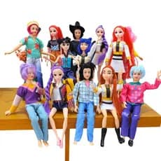 Boneca K-Pop Demon Articulada Estilo Ken Idol Coreano Com Roupas e Acessórios - Vários Modelos