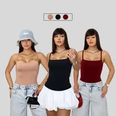 Regata Feminina Blusa Alça Fina com Forro Duplo no Busto Suplex Blogueira Fitness