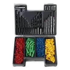 Jogo de Brocas, Bits e Buchas 300 Peças com Maleta para Instalação e Manutenção