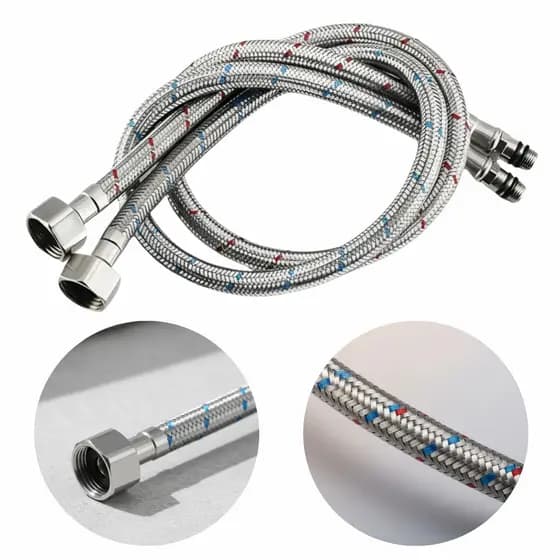Mangueira Engate Flexível Inox 60cm para Misturador Monocomando Instalação Rápida