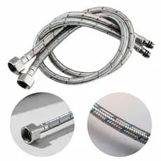 Mangueira Engate Flexível Inox 60cm para Misturador Monocomando Instalação Rápida