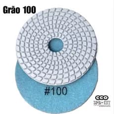 Lixa Diamantada Brilho d'água Grão 100 para Mármore, Granito, Porcelanato, Concreto, Marmoraria