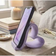 Suporte De Celular e Mesa Formato Coração Minimalista Decorativo