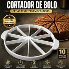Cortador e Marcador  Bolo 10 Fatias Divisor de Bolo Uniforme Fatiador Prático Cozinha Confeitaria proficional