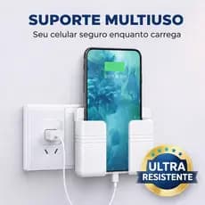 Suporte Multiuso de Parede para Celular e Controle Remoto