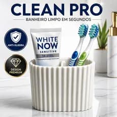 Porta Escova de Dente Organizador Premium Anti-Sujeira Banheiro Clean ENVIO RAPIDO
