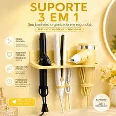 Suporte De chapinha secador e babyliss Perfeito e funcional 3 em 1