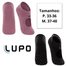 Meia Pilates E Yoga Sapatilha Antiderrapante Feminina Lupo Original