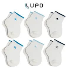 Lupo Kit 6 Pares de Meia Bebê Menino Infantil Baby RN Masculino