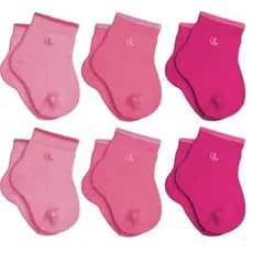 Kit 06 Pares de Meias Lupo Infantil Bebê Cano Médio Baby RN 02165-089