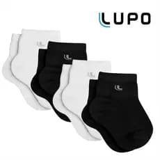 Kit 04 Meias Bebê Menino E Menina Lupo Cano Médio Lupo Baby Original Algodão Poliamida 02724-088