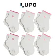 Lupo Kit 6 Pares de Meias Infantil Baby Femenino