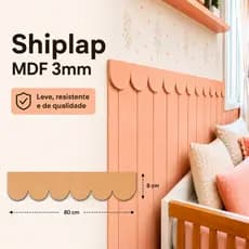 Kit Réguas Babado MDF Cru Painel Ripado Meia Parede Quarto Infantil Bebê Decorativo
