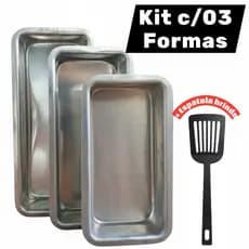 Forma de Pão 3 Peças PMG + ESPÁTULA