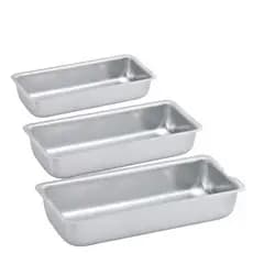 FORMA DE PÃO 3 PEÇAS DE ALUMINIO EXTRA FORTE
