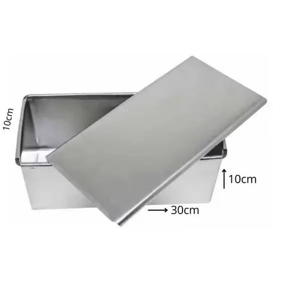 Forma Slice Cake 30x10x10 com tampa