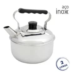 Chaleira Tradicional Aço Inox 2 Litros