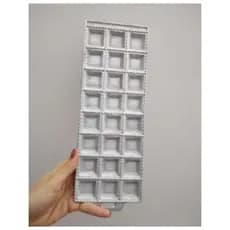 Forma master para massas tortei ravioli mini pastel 24 cavidades em alumínio 3,5 cm cada cavidade