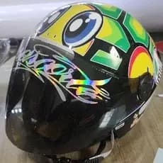 capacete New liberty tree preto brilho apenas Adesivado TARTARUGA viseira fumê
