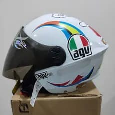 Capacete new liberty thee branco brilho MISANO viseira fumê