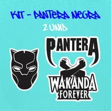 KIT - ADESIVO VINIL - PANTERA NEGRA - WAKANDA 15 - 3 unid - 10 CM  MOTO,BICICLETA,SKATE,NOTEBOOK,ESPELHO,STICKER
