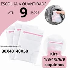 Sacos Lavar Roupa 1/3/4/5/6/9 Saquinhos Lavanderia Maquina Roupa Delicada Intima