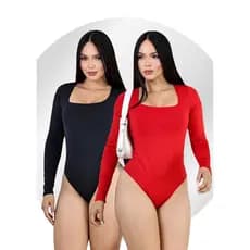 Body Manga Longa ,Tecido suplex  /Cores com forro ,contém fecho duplo!