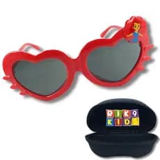 Óculos de Sol Rik9 Infantil – Modelo Princesa UV400  Vermelho