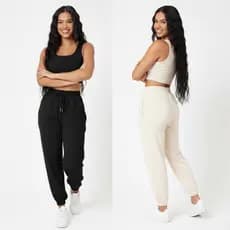Conjunto Feminino Ribana Varias Cores Calça e Blusinha