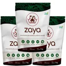 Kit 3 Farinhas Zaya Flour Mandioca sem Glúten Multiuso Vegana 1kg
