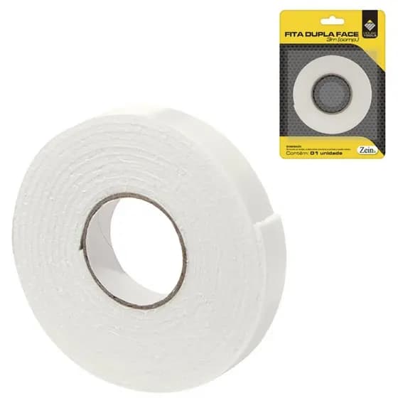 Fita Dupla Face Fixa Resistente Capacidade 3 Metros