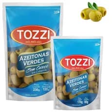 Azeitonas Verdes S/ Caroço Tozzi Azeitona Drenada 120/80g