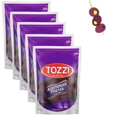 Azeitonas Preta Em Conserva Azeitona Tozzi 80g
