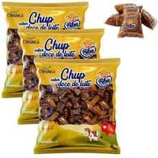 Kit 3 Chup Doce de Leite 15g C 50 Unidades 750g - Biba
