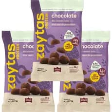 Kit 3 Zaytas Sabor Chocolate Protein Zaya S/ Glúten 35g