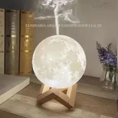 Umidificador Luminária Lua Cheia 3d Aromatizador Para Mesa Escritório Pronta Entrega
