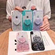 capinha de celular com pop socket coração / brilhante /A01/A01core/A31/A51/A71/A11/A21s/A10s