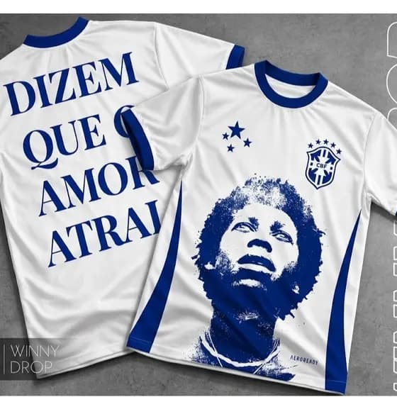 Camiseta Brasil Unissex Camisa Copa Feminina Tendencia T-Shirt Camisa Time