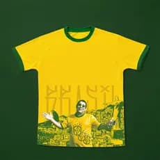 Camiseta Unissex Brasi T-Shirt Feminina Zéca Pagodinho Copa Camisa Masculina Time Dryfit